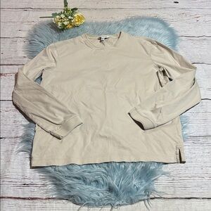 Club Monaco Beige Long Sleeve Top sz M